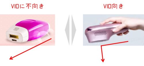 vio向きな脱毛器の形