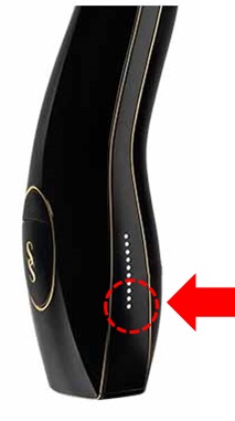 スムーズスキン　赤い点滅